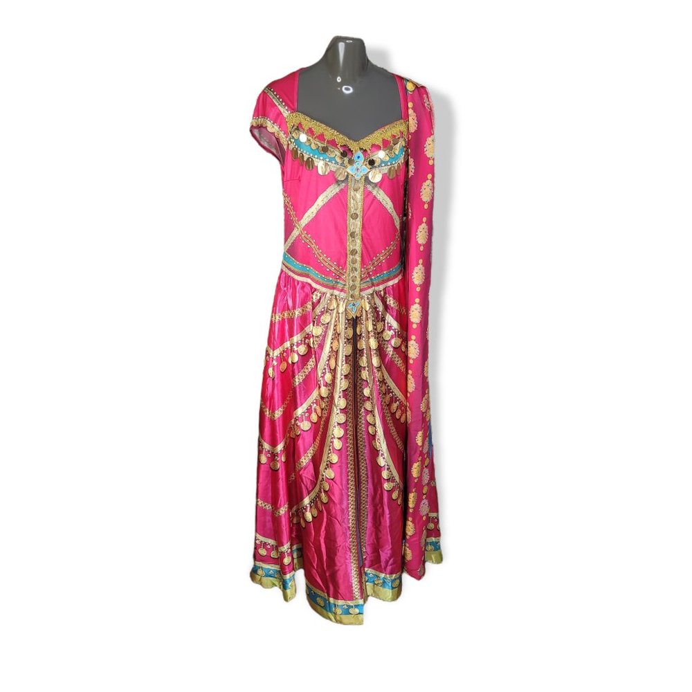 Disney Women's Pink Short Sleeve Princess Jasmine Costume Dress Size XL (14-16)